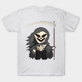 Pixel Monster Grim Reaper (White) T-Shirt